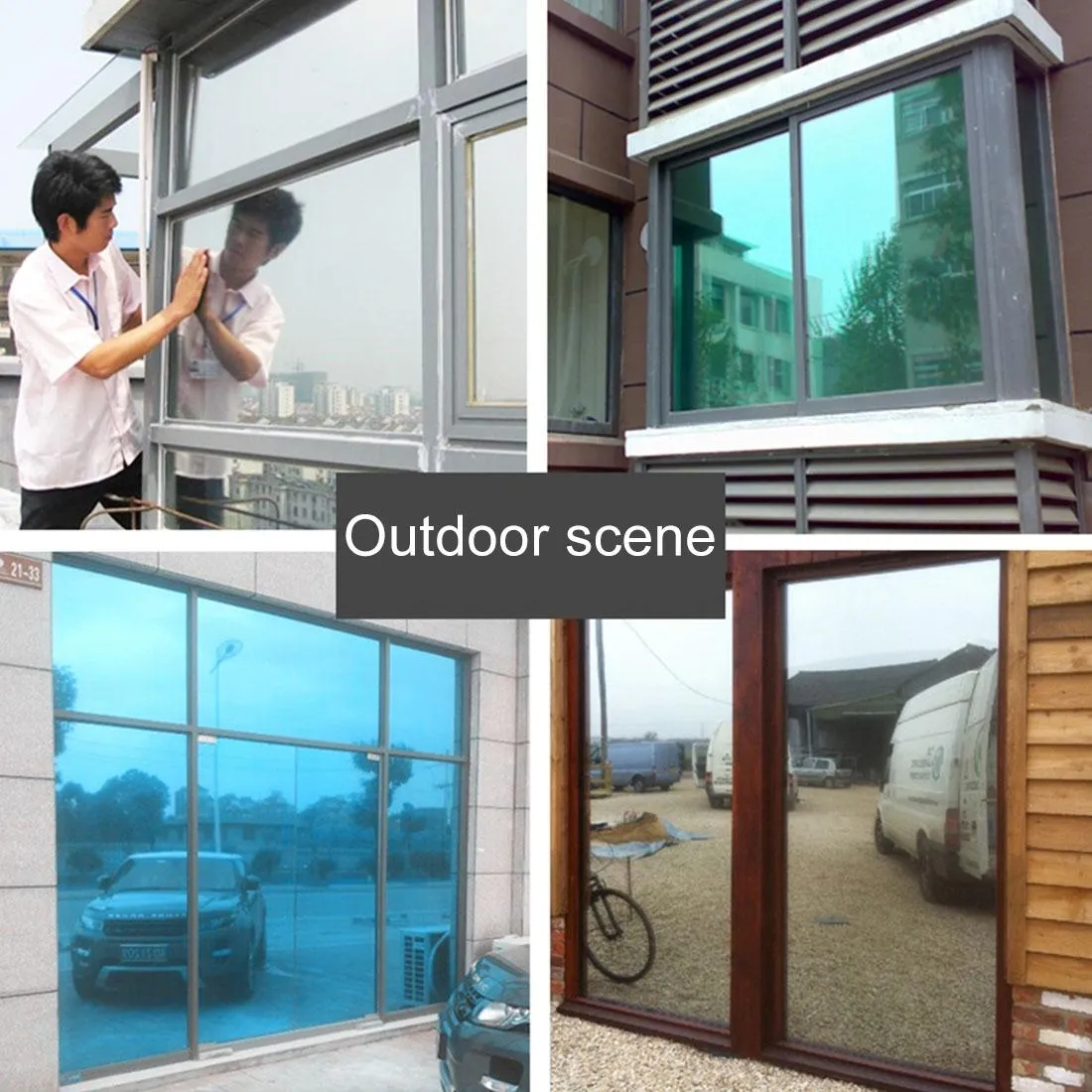 100cm x 1m Uv Reflective one Way Privacy Window Film Sticker