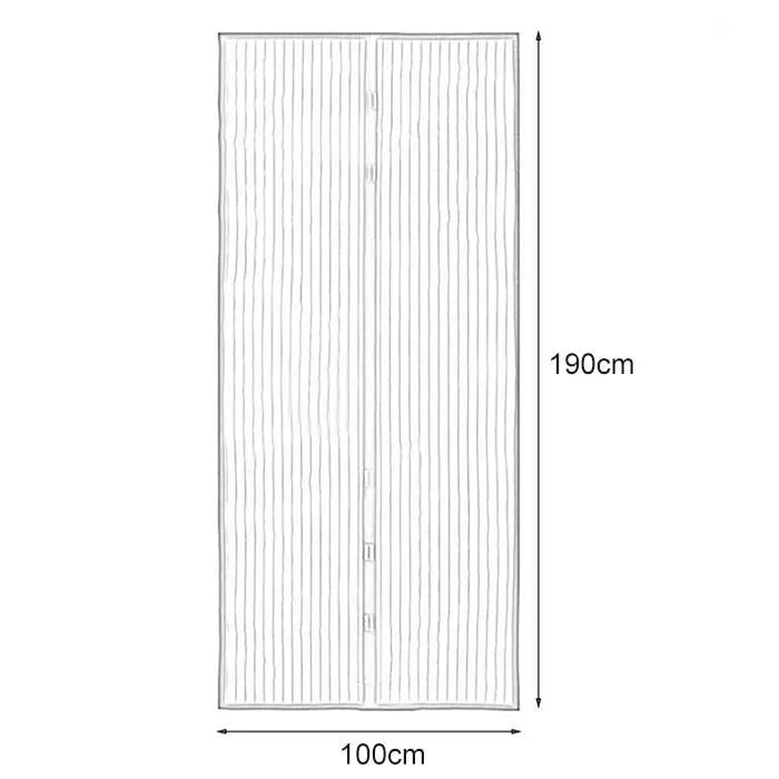 190x100cm Magnetic Mosquito-proof Screen Door Curtain - Magic Mesh