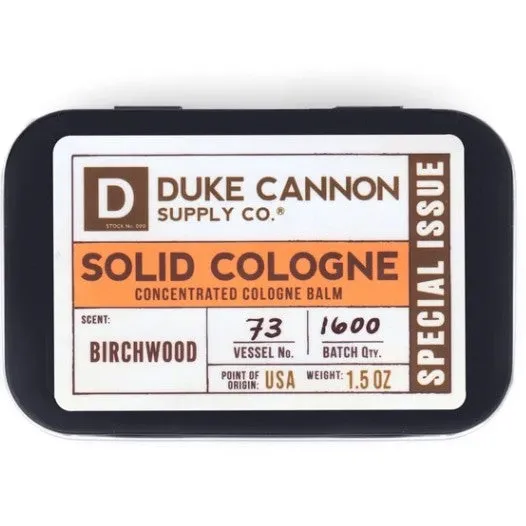 Duke Cannon Solid Cologne Birchwood
