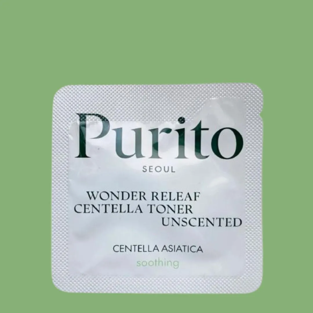 PURITO SEOUL Wonder Releaf Centella Toner Unscented 1ml (Pouch Sample)