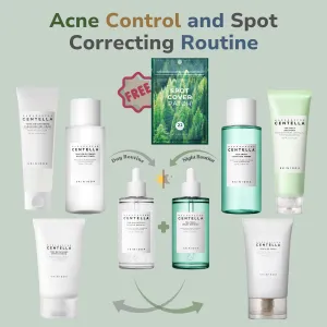SKIN1004 Acne Control and Spot Correcting Routine with Gel-Like Night Cream