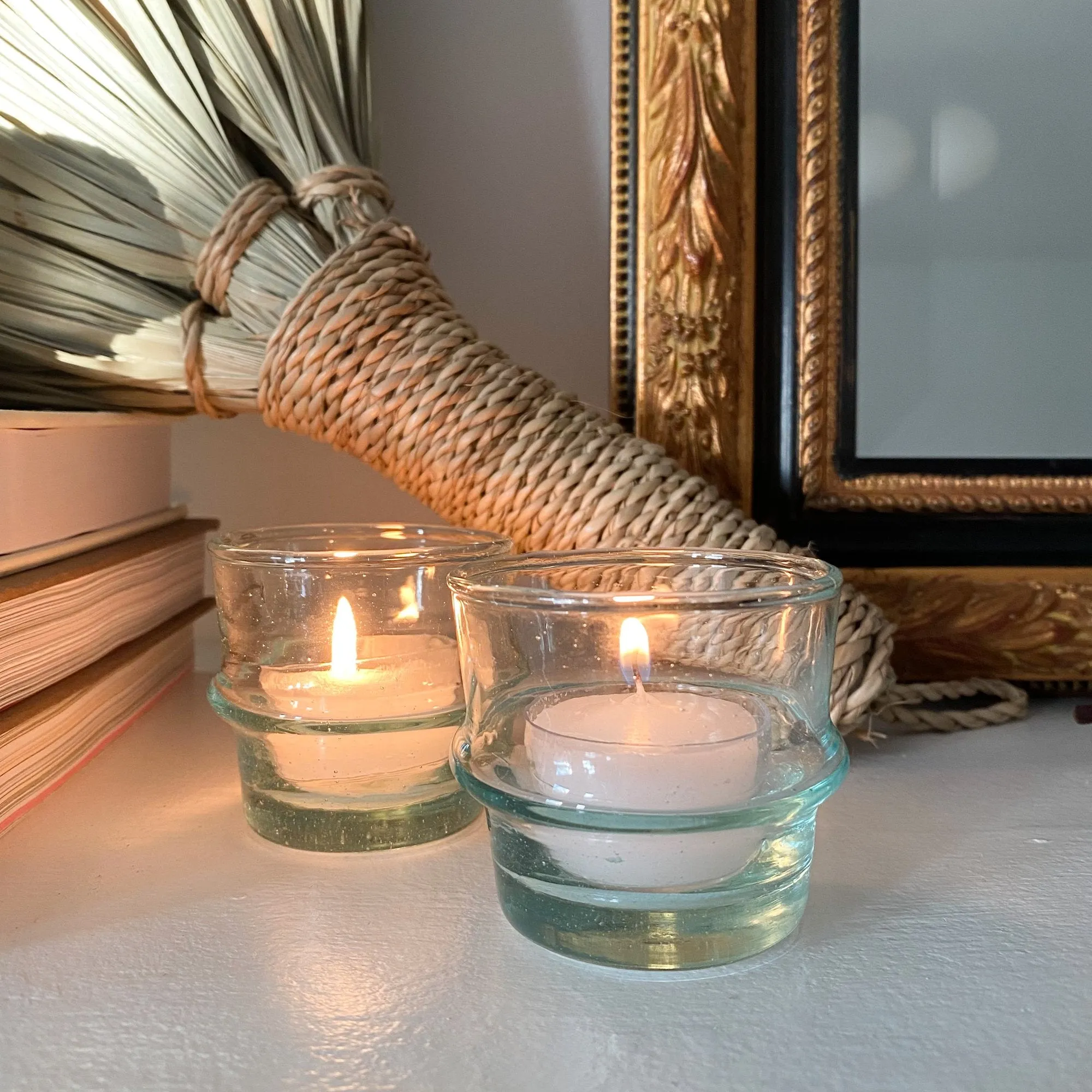 Tea Light Candle Holder (Clear)