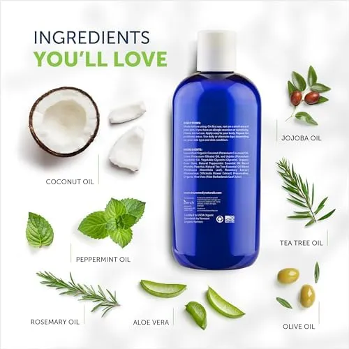Truremedy Naturals Remedy Tea Tree Oil Body Wash - 12 oz Refreshing Cleanser for Skin and Scalp with Tea Tree, Peppermint, and Aloe - Invigorating Tea Tree Soap Body Wash